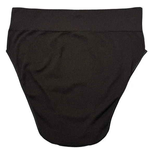 SKIMS Stretch Rib Brief Lot of 2 NEW Soot sea Haze L/XL - Picture 7 of 12